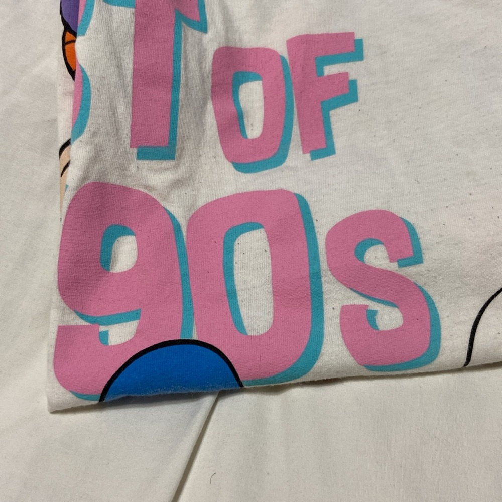 Vintage White T-Shirt Nickelodeon XL Short Sleeves w/Cartoon Characters - Picture 14 of 14